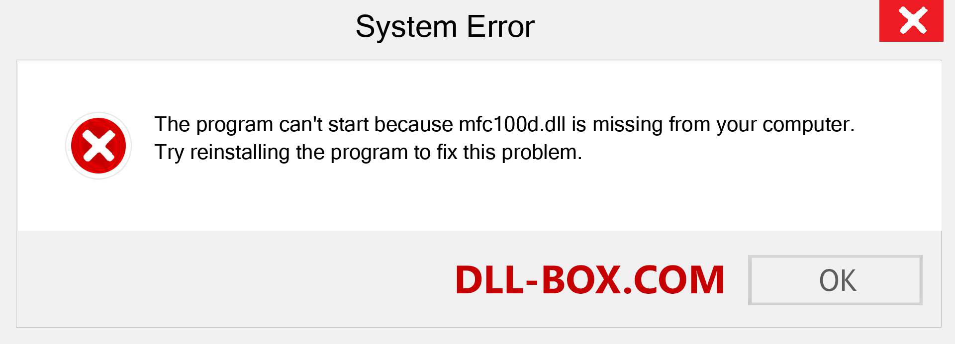  mfc100d.dll file is missing?. Download for Windows 7, 8, 10 - Fix  mfc100d dll Missing Error on Windows, photos, images